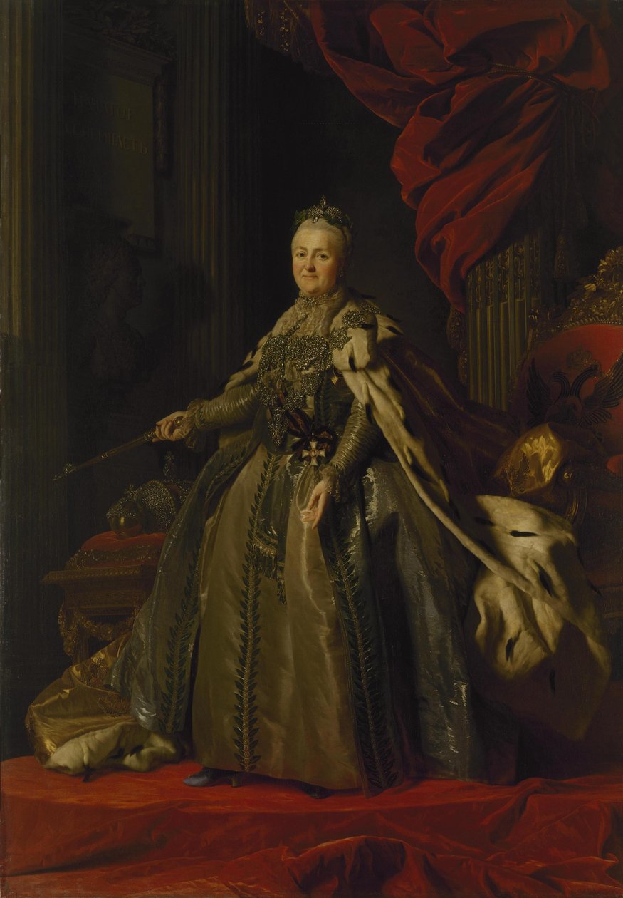 Portrett av Catherine II, 1776-77 av Alexander Roslin