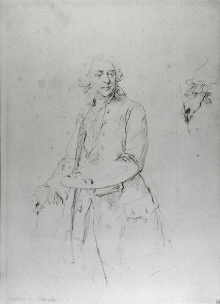 Portrett av Francois Boucher (1703-70) av Alexander Roslin