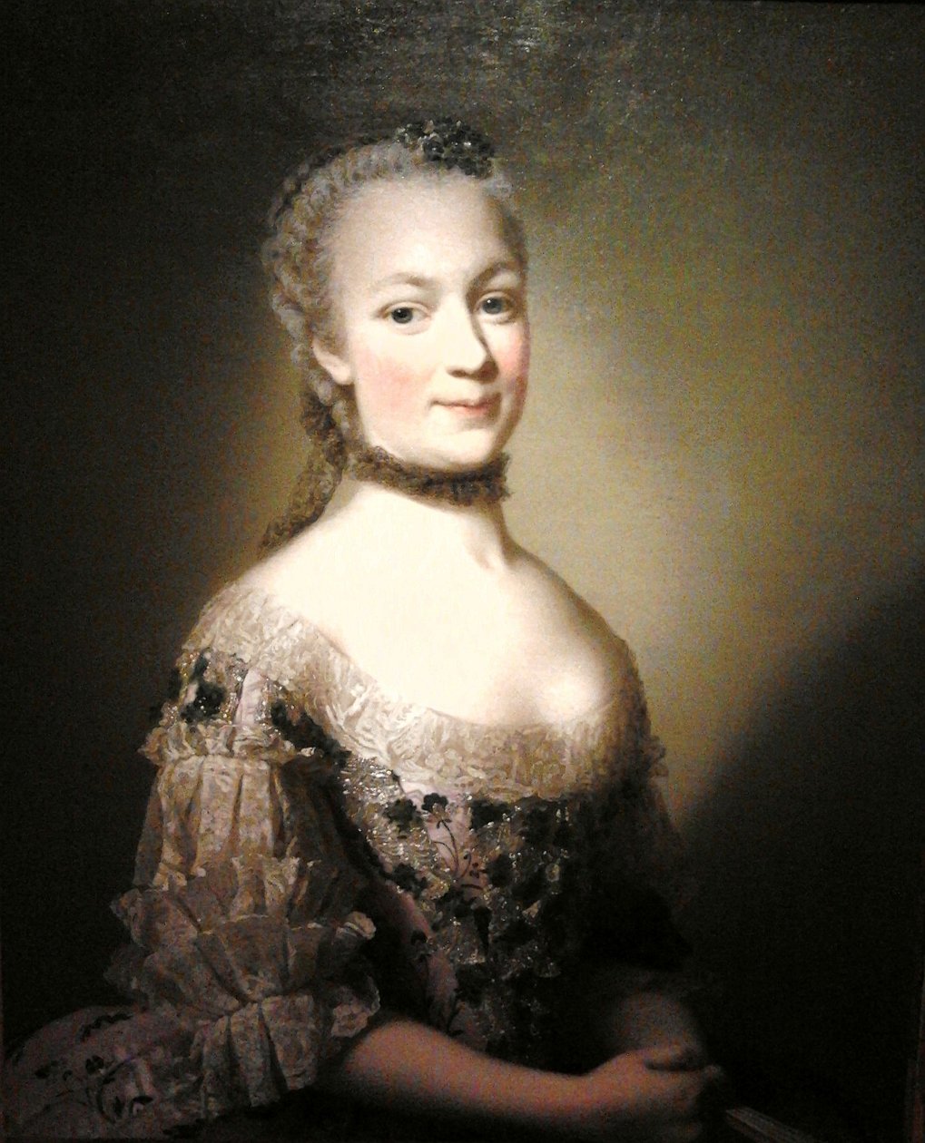 Portrett av Katarzyna Mniszech, født Zamoyska av Alexander Roslin