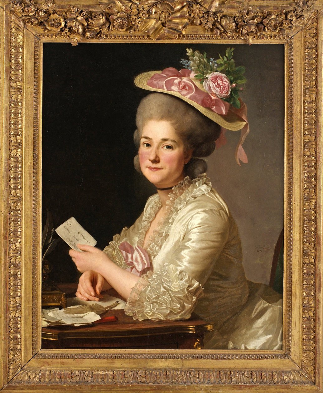 Portrett av Marie Emilie Cuivilliers av Alexander Roslin