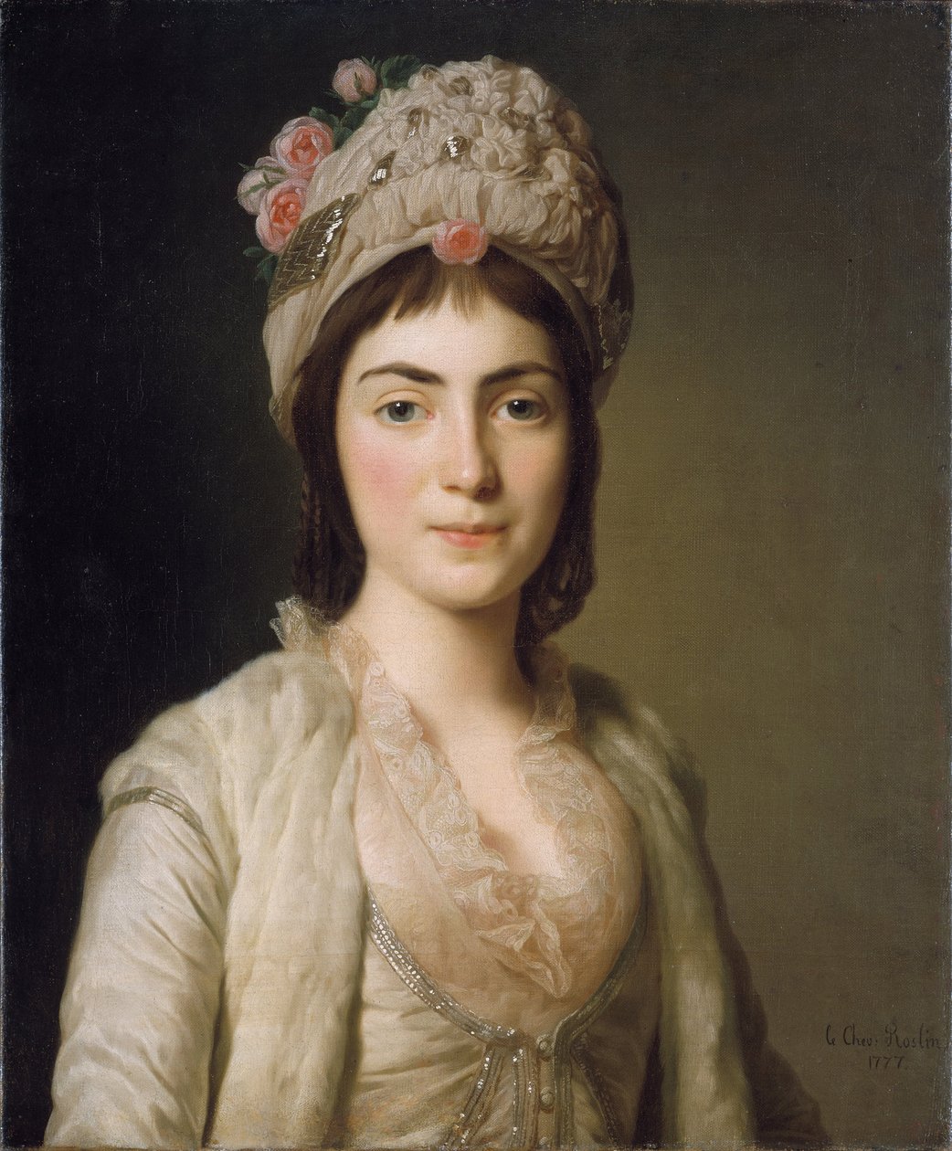 Portrett av Zoie Ghica, prinsessen av Moldavia, 1777 av Alexander Roslin