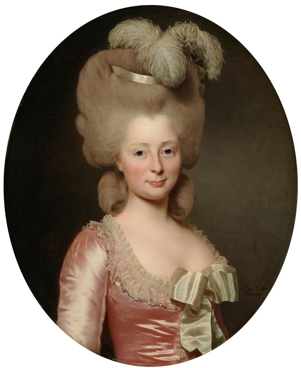 Portrett av en dame av Alexander Roslin