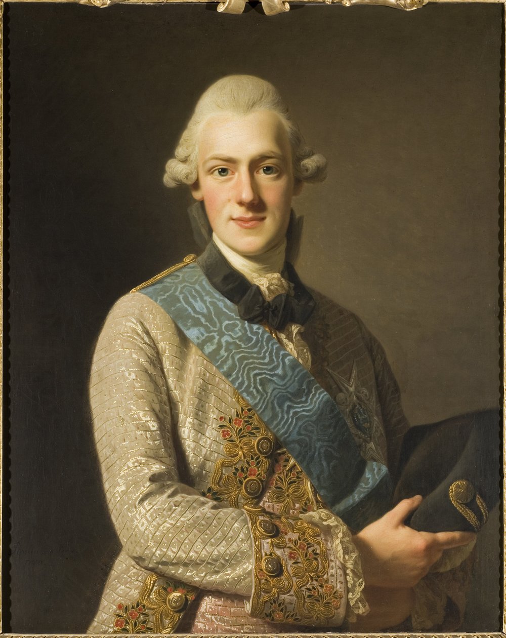 Prins Frederic Adolphe de Suede - Portrett av prins Frederick Adolf av Sverige (1750-1803), hertugen av Oestergoetland, av Roslin, Alexander (1718-1793). Olje på lerret av Alexander Roslin