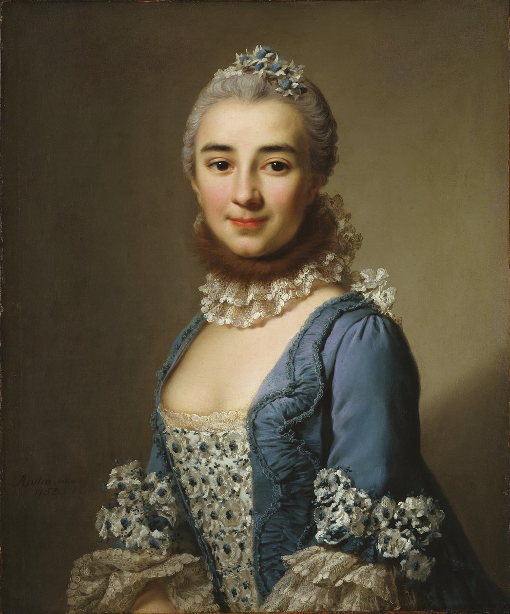 Ukjent dame, muligens Madame Deshanges av Alexander Roslin
