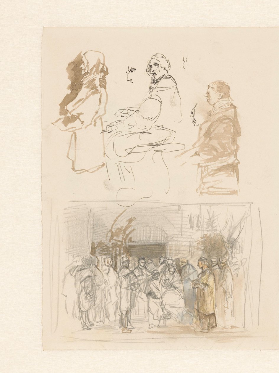 Noen figurer og et gravfølge av Alexander Schaepkens