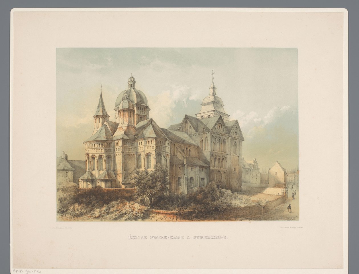 Onze Lieve Vrouwe Munsterkerk te Roermond Vår Frue kirke i Roermonde (tittel på objekt) Gamle monumenter for arkitektur fra det ellevte århundre til det trettende århundre i Limburgs (serietittel) av Alexander Schaepkens