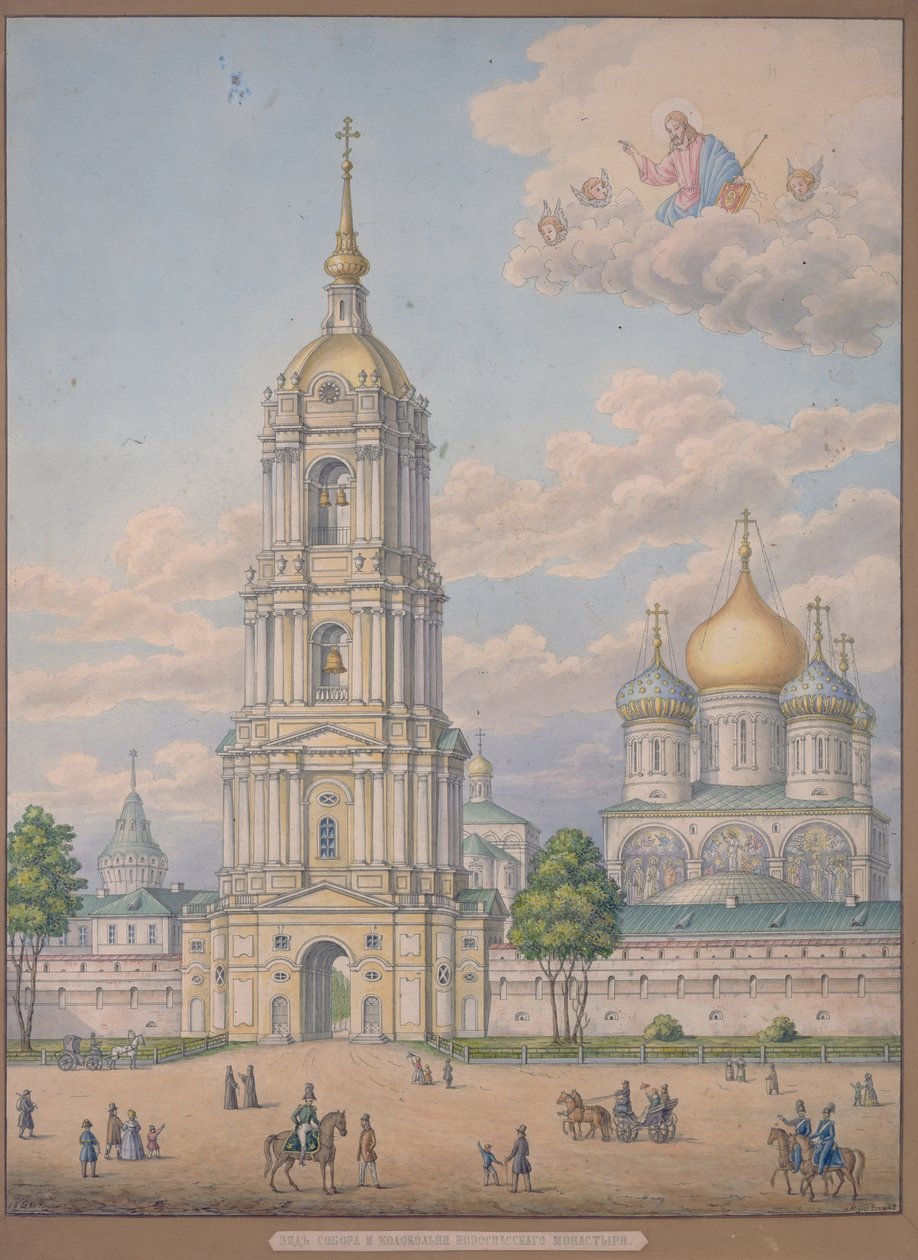 Frelserens nye kloster i Moskva, 1851 av Alexander Sergeyevich Kutepov