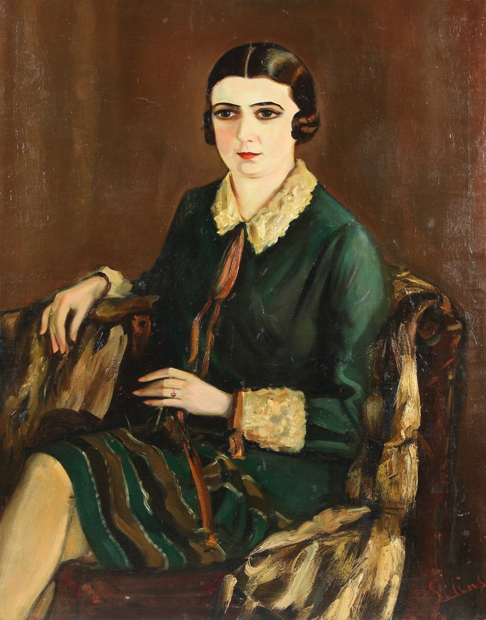 Portrett av Lilya Brik 1891-1978, 1921 av Alexander Silins