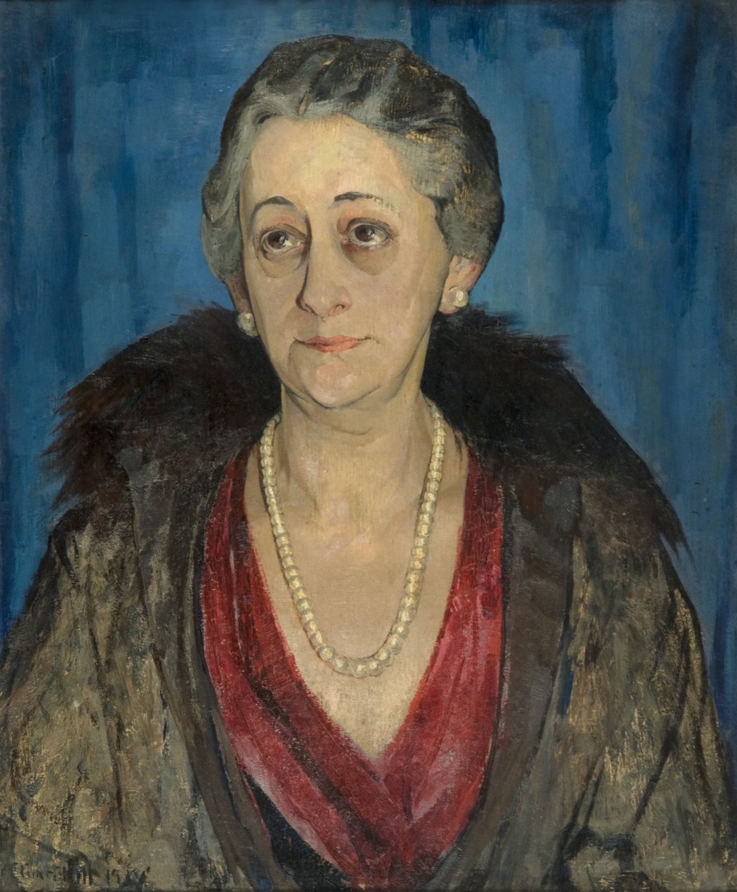 Portrett av en polsk dame [baronesse Posznanska] av Alexander Stuart Hill