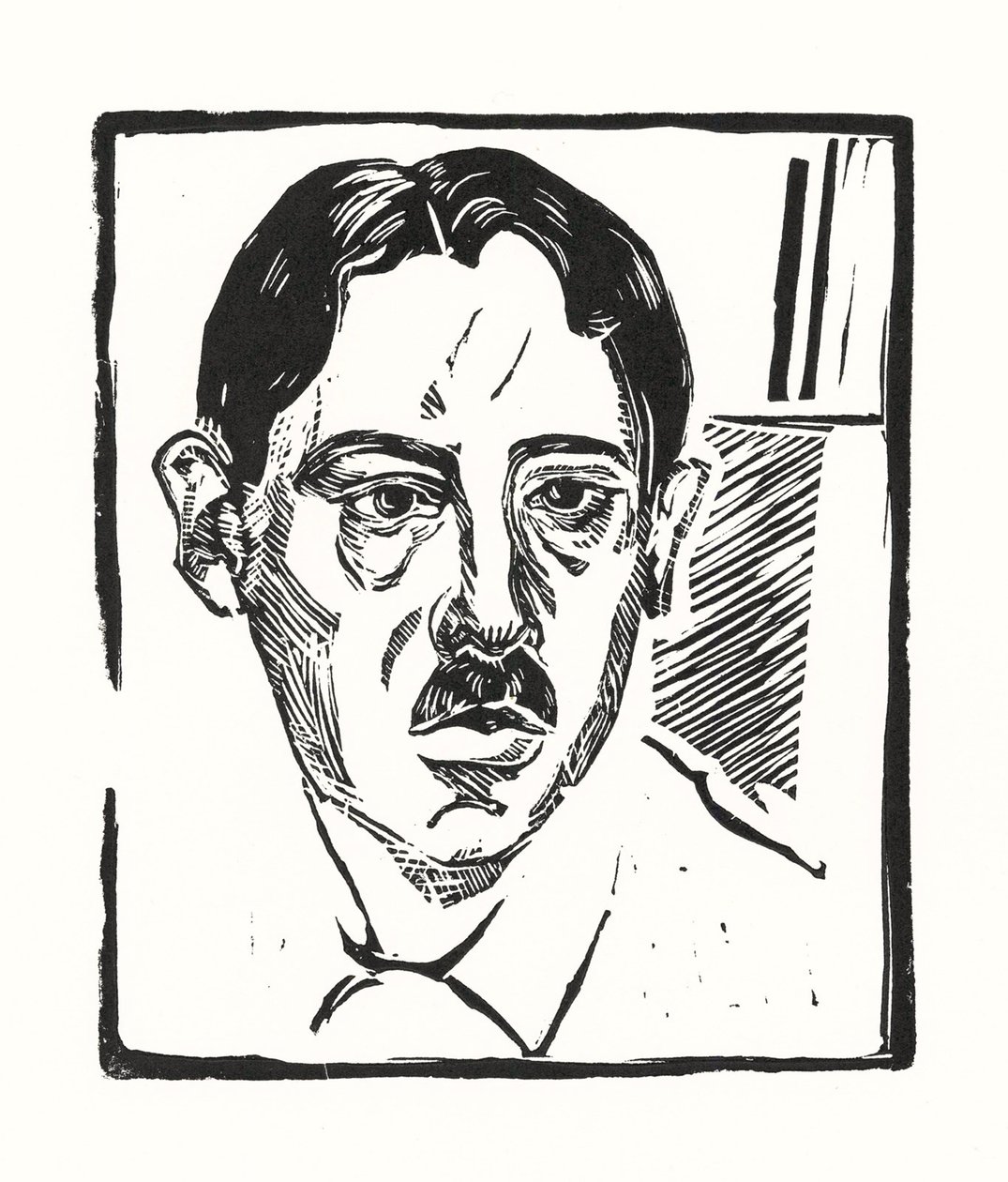 Selvportrett, 1919 av Alexander Vasilyevich Shevchenko