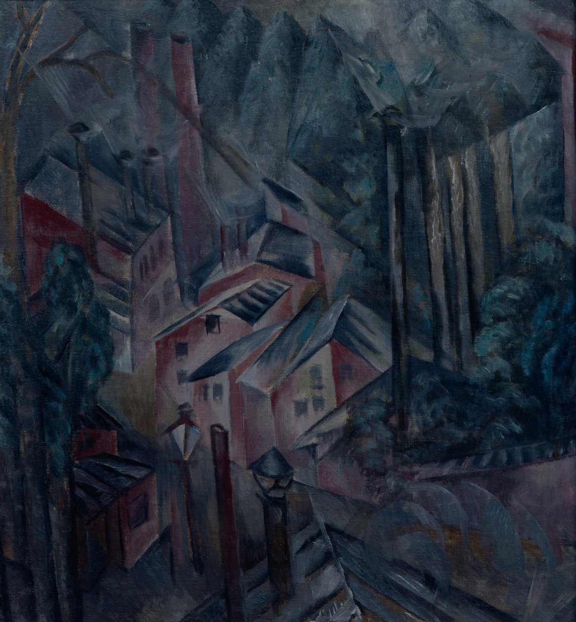 Byen, 1919 av Alexander Vasilyevich Shevchenko