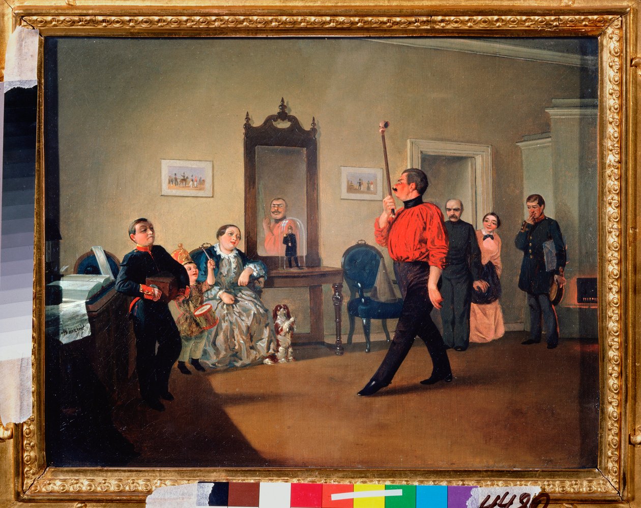Peaceful Marsomania - Maleri av Alexander Vasilyevich Ustinov (1796-1868), olje på lerret av Alexander Vasilyevich Ustinov