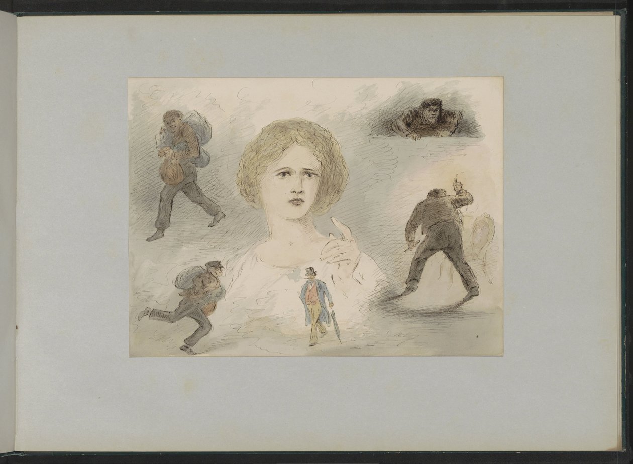Figurstudier av Alexander Ver Huell