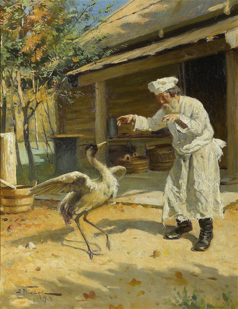 Dansende trane, 1897 av Alexander Vladimirovich Makovsky