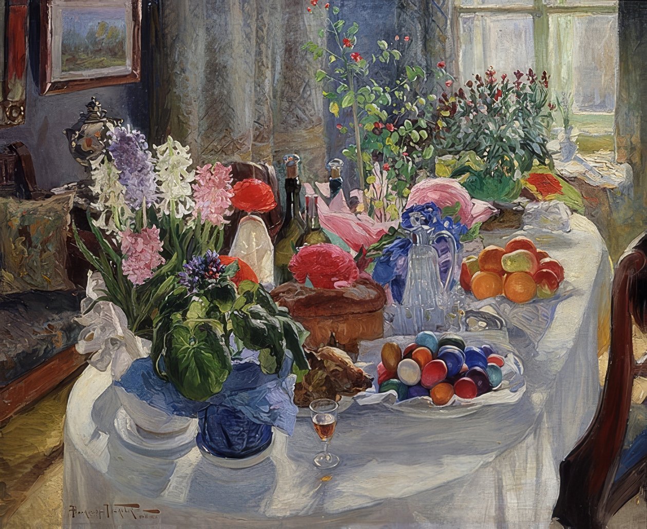 Påskebord. 1915-16 av Alexander Vladimirovich Makovsky