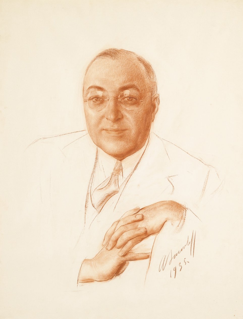 Portrett av Boris Alexandrovich Bakhmeteff 1880-1951, 1935 av Alexander Yevgenyevich Yakovlev