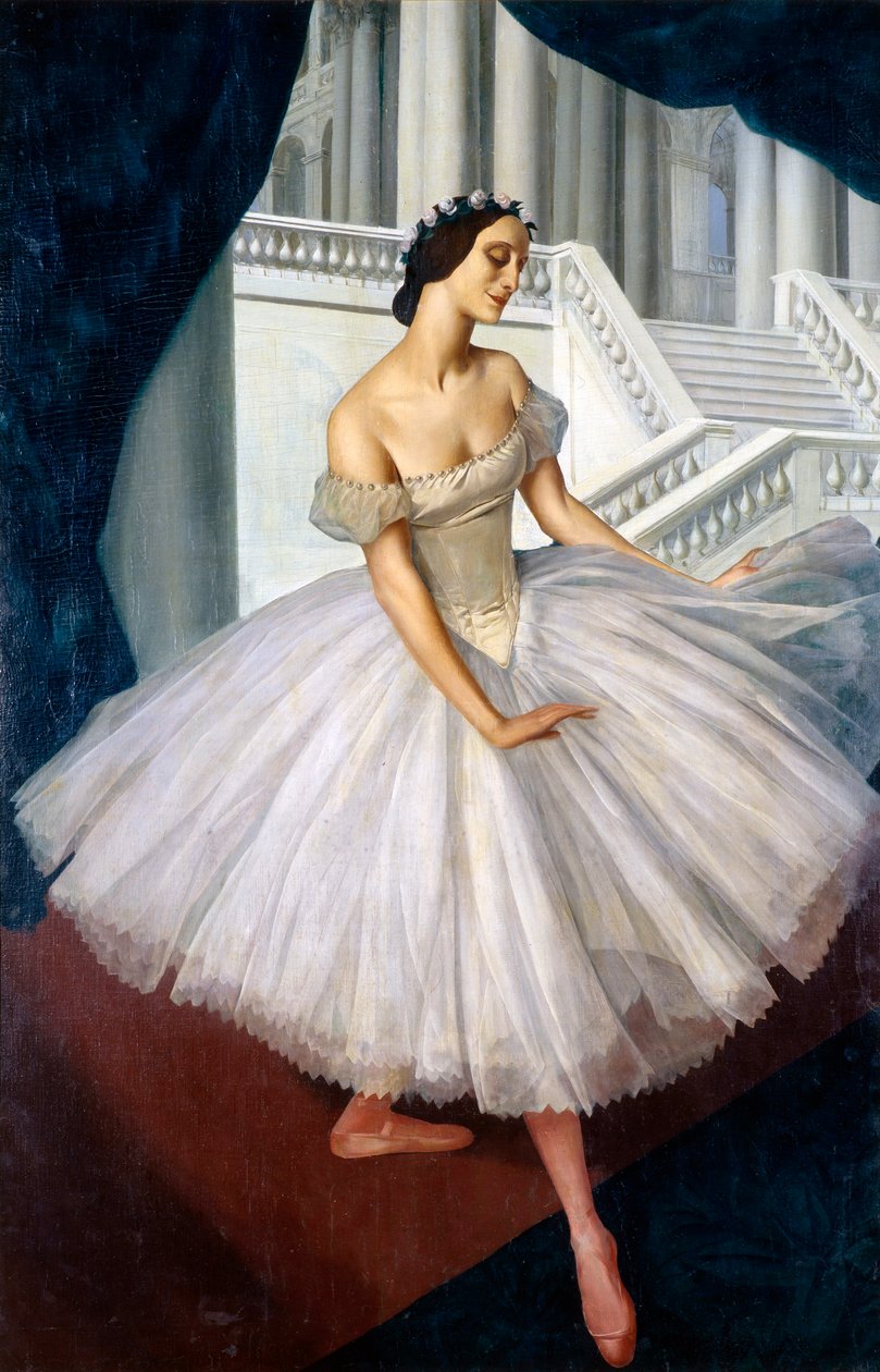 Portrett av ballerinaen Anna Pavlova 1881-1931, 1924 av Alexander Yevgenyevich Yakovlev