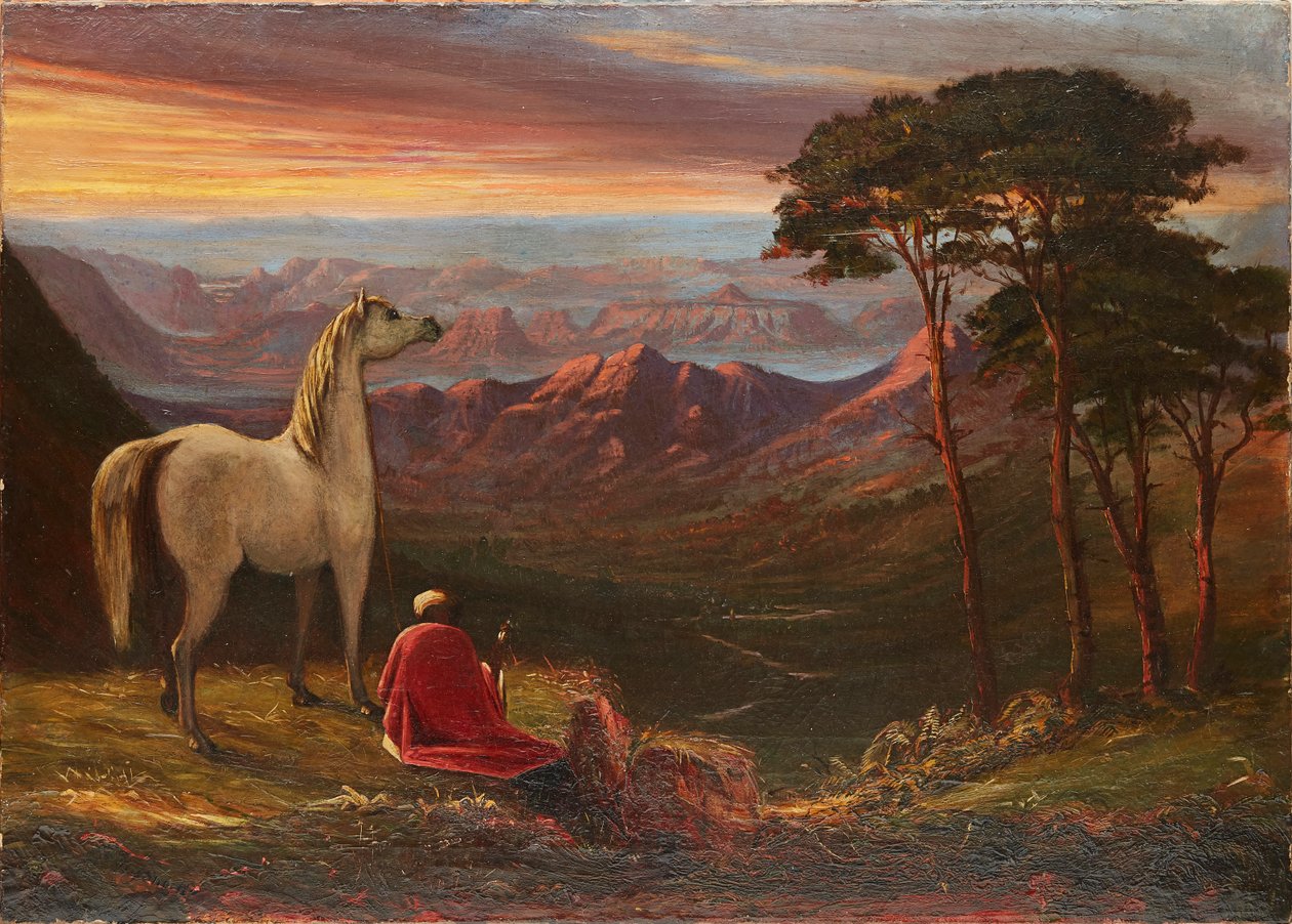 Scene Amongst the Hills, Mahabaleshwar (olje på lerret) av Alexander Young Short