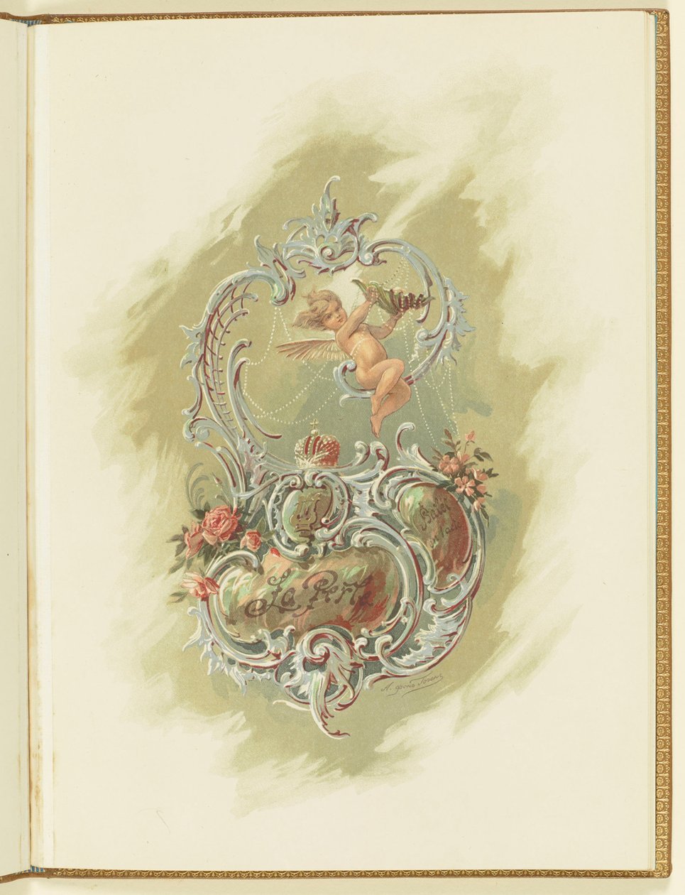Program for balletten La Perle av Marius Petipa og Riccardo Drigo, 1896. av Alexander von Hohen