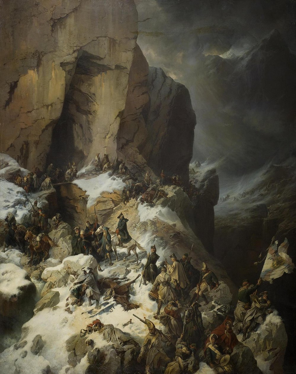 Suvorov krysser Panix-passet, 1860 av Alexander von Kotzebue