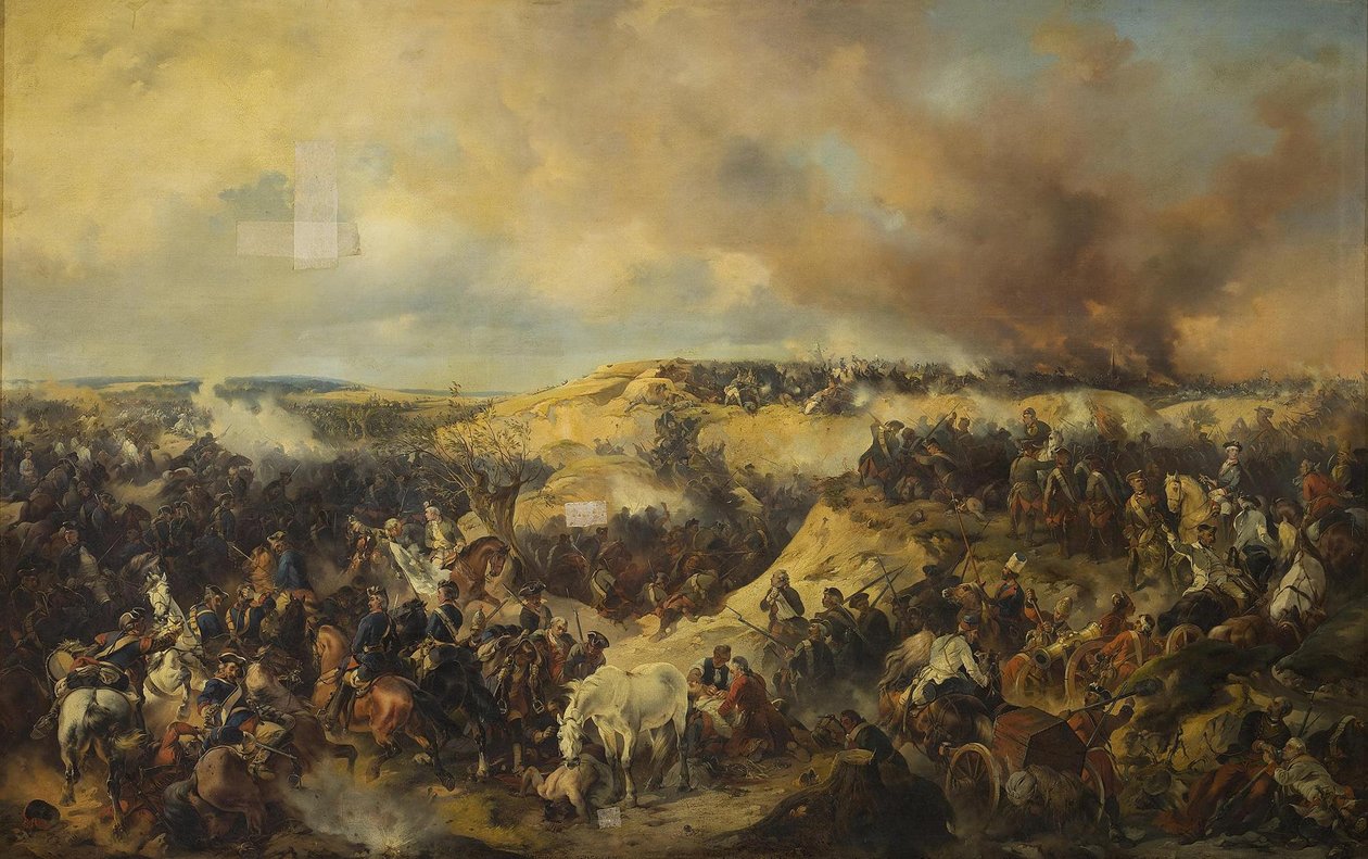 Slaget ved Kunersdorf 12. august 1759, 1848 av Alexander von Kotzebue