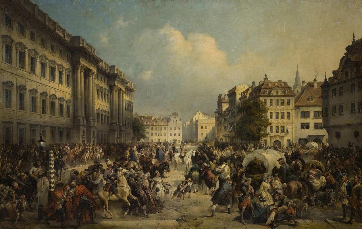 Okkupasjonen av Berlin av russiske tropper i oktober 1760, 1849 av Alexander von Kotzebue