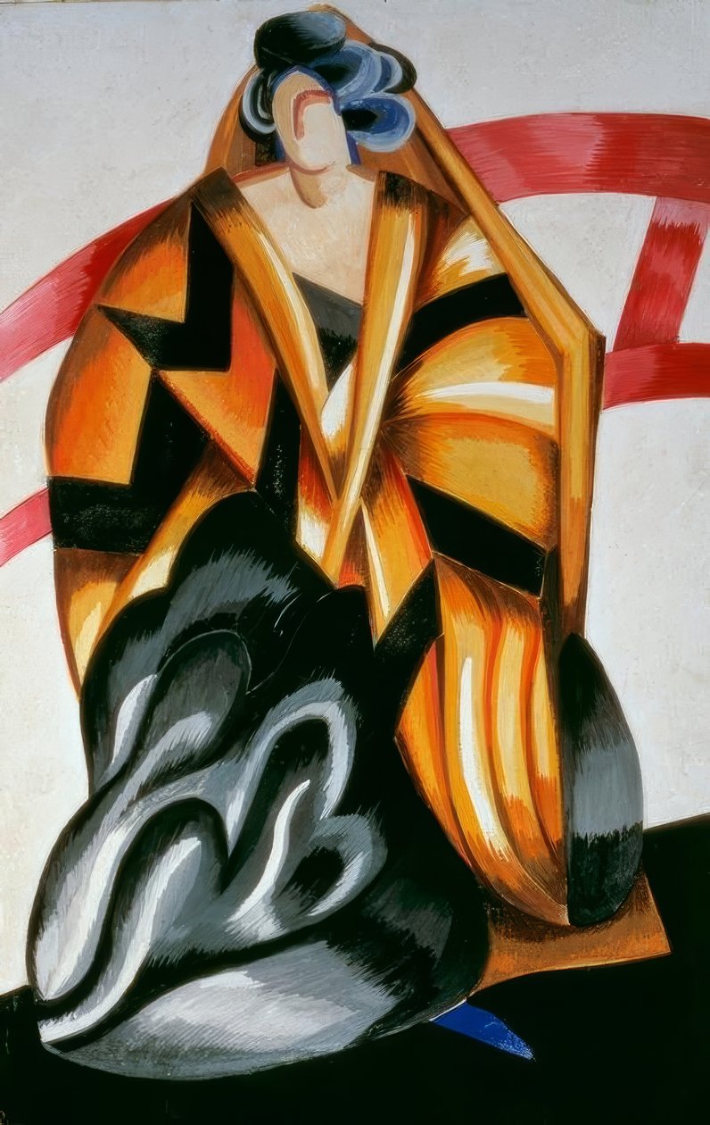 Sykepleierfigur for forestillingen, Moskva, Kamerny Theatre, 17. mai 1921 av Alexandra Alexandrowna Exter