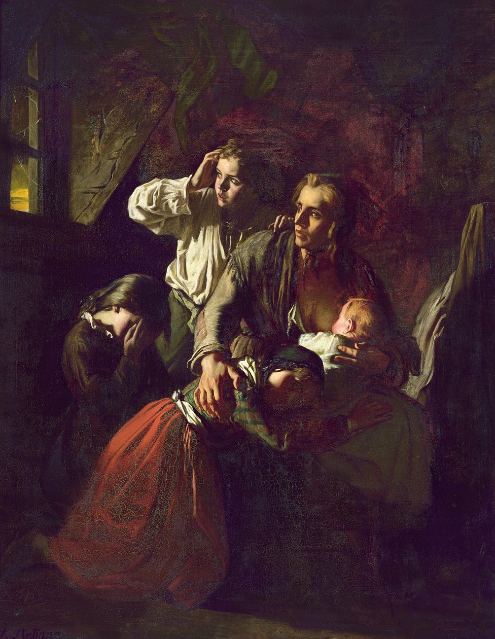 Et lynglimt, før 1848 av Alexandre Antigna