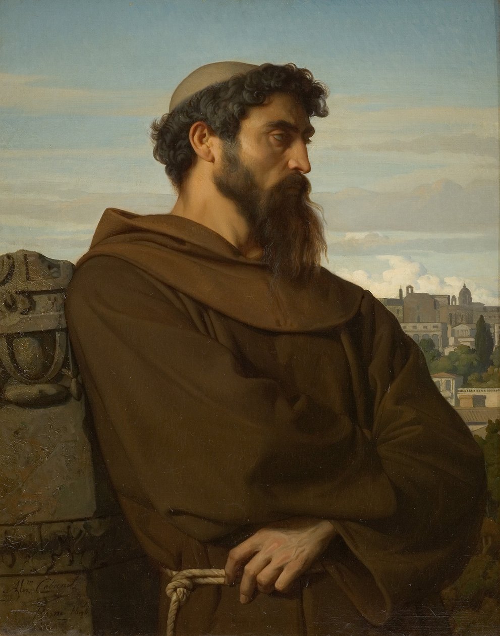 Den romerske munken av Alexandre Cabanel