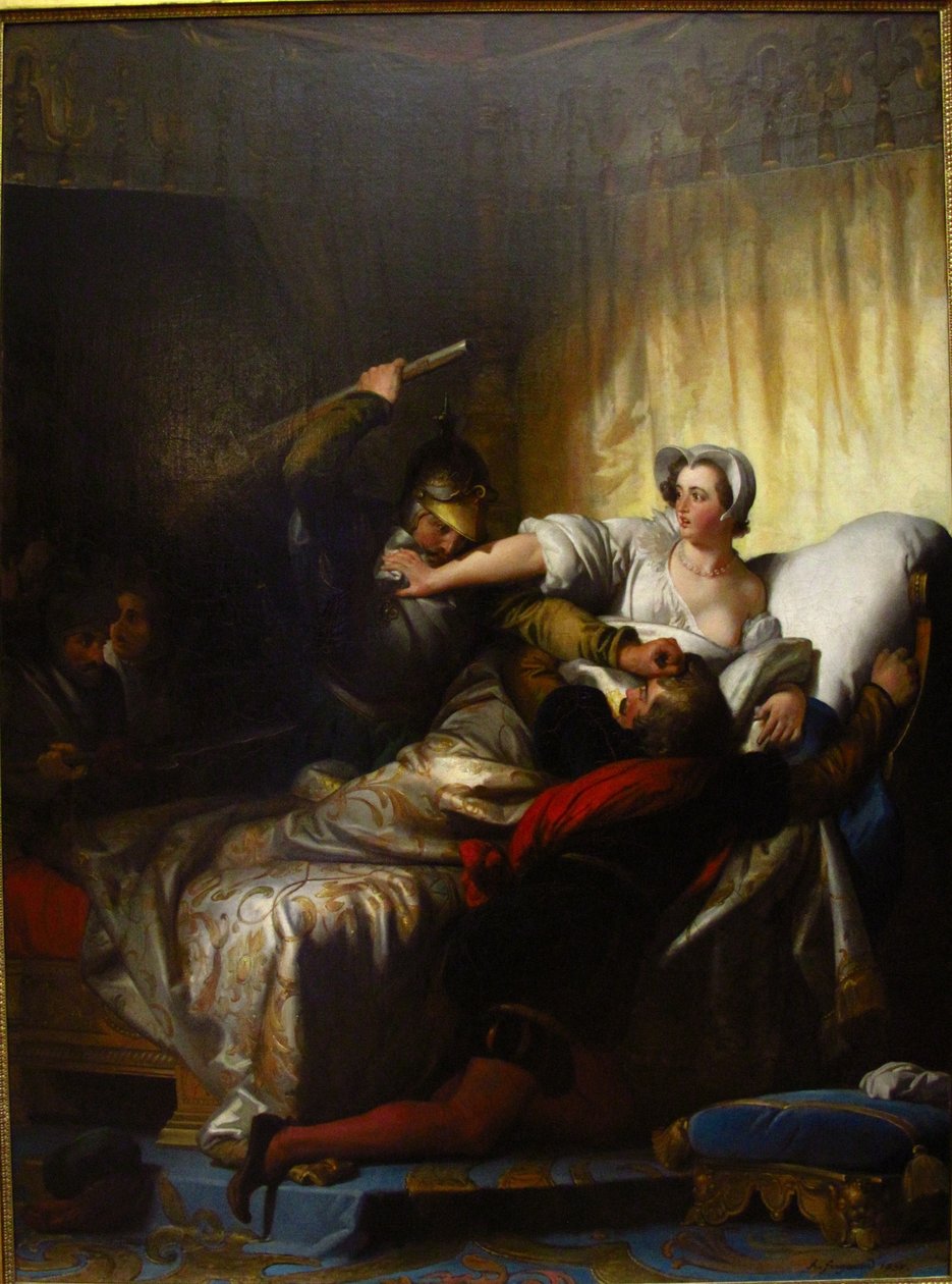 Saint-Barthélémy-scene av Alexandre Evariste Fragonard