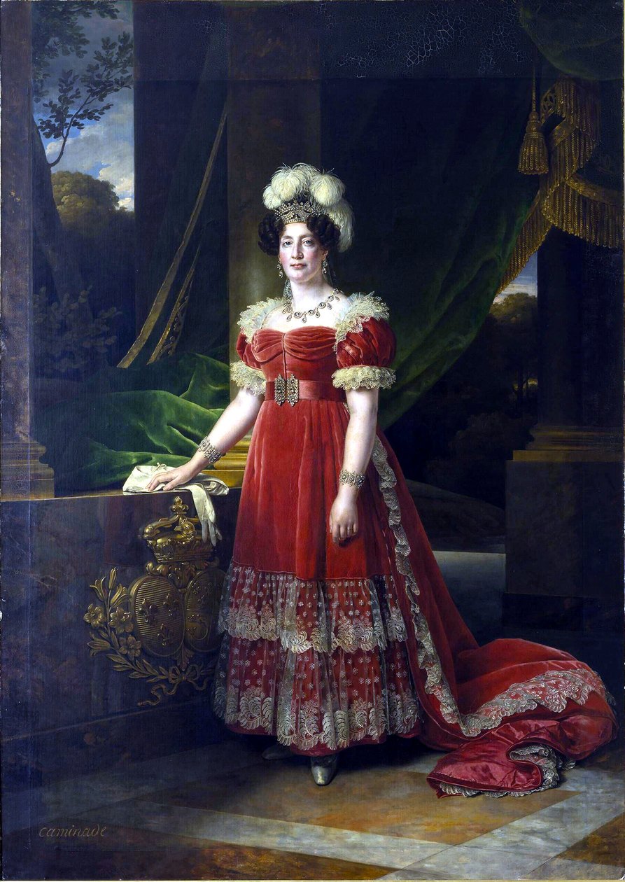 Portrett av Marie Thérèse av Frankrike, hertuginne av Angoulême (1778-1851) av Alexandre Francois Caminade