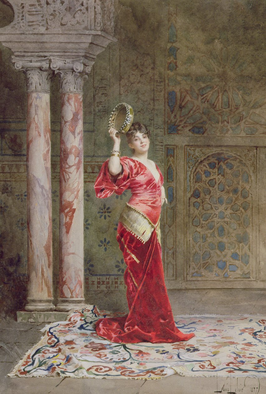 En østlig danser, 1877 av Alexandre Louis Leloir