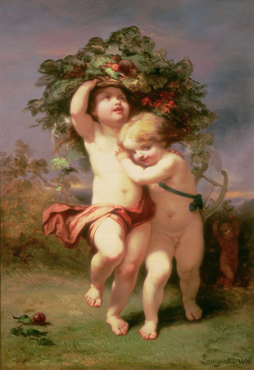 Tilbake før stormen, 1850 av Alexandre Marie Longuet