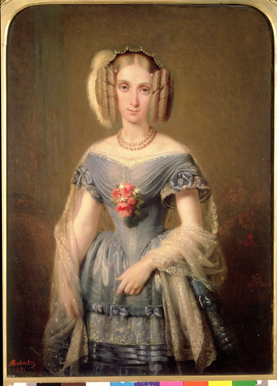 Louise-Marie d'Orleans (1812-50) av Alexandre Robert