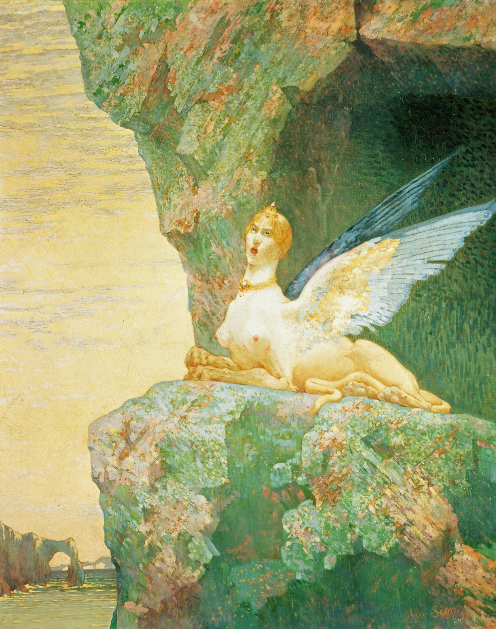 Sfinksens fortvilelse, 1890 av Alexandre Seon