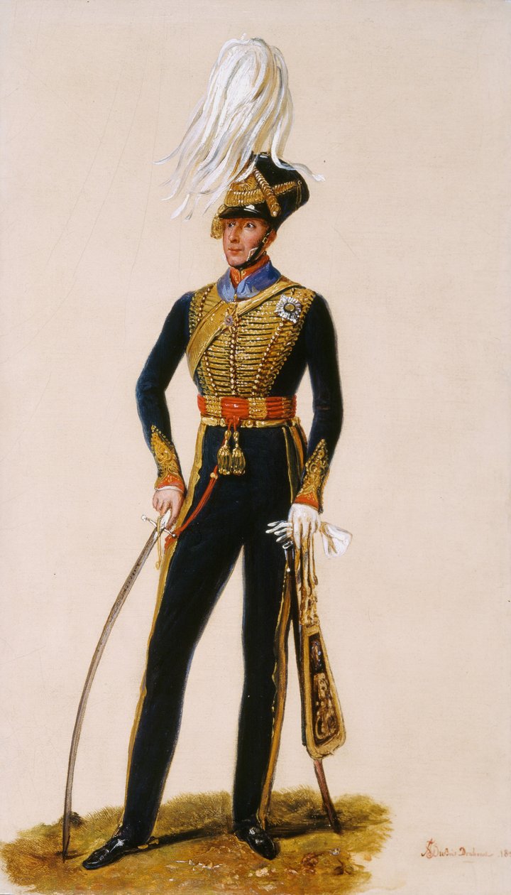 Generalløytnant Sir Thomas Downman (1776-1852) KCH Royal Horse Artillery, ca. 1832 (olje på kvernbrett) av Alexandre Jean Dubois Drahonet
