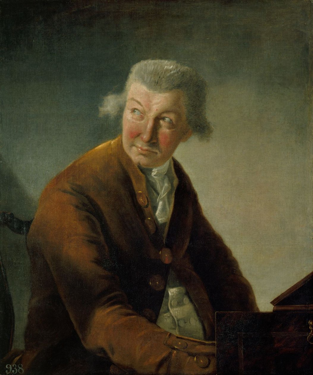 Portrett av Carl Friedrich Abel 1723-1787 av Alexandre Auguste Robineau