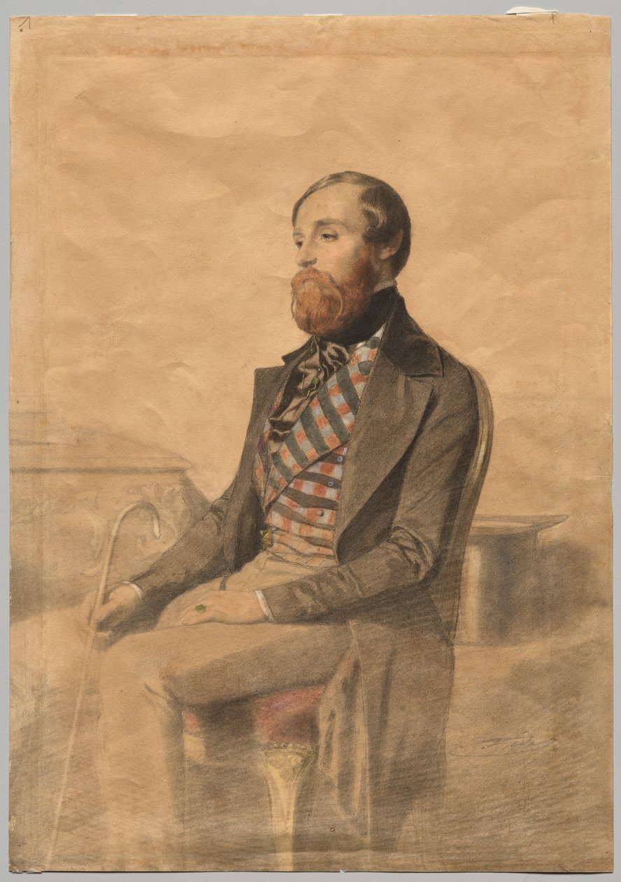 Portrett av Alfred de Musset (1810-1857) av Alexandre Bida