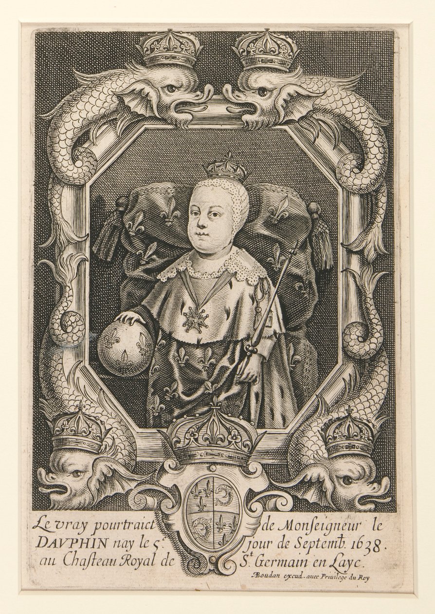 Portrett av Louis XIV som Dauphin (Le vray pourtraiet de Monseigneur le Dauphin av Alexandre Boudan