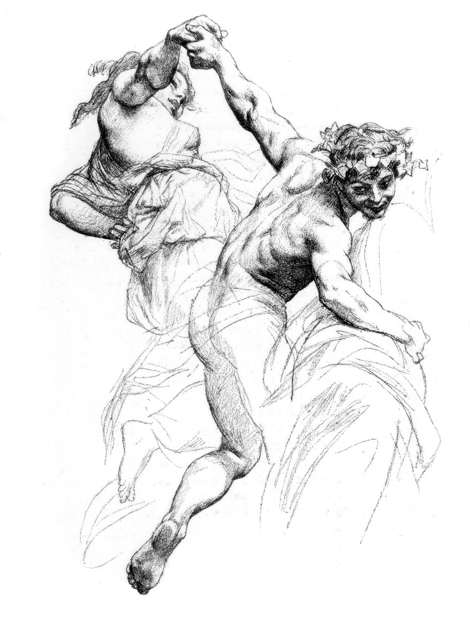 Studie for The Triumph of Flora, c1880-1882. av Alexandre Cabanel