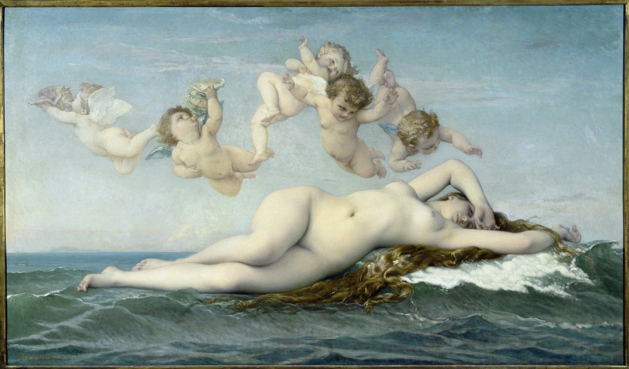 The Birth of Venus - oil on canvas av Alexandre Cabanel