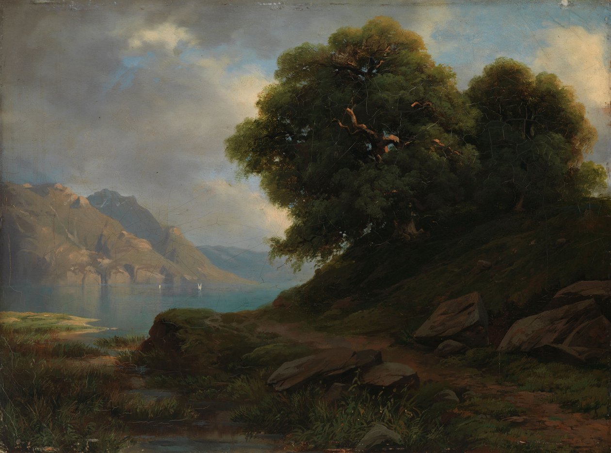 Alpelandskap av Alexandre Calame