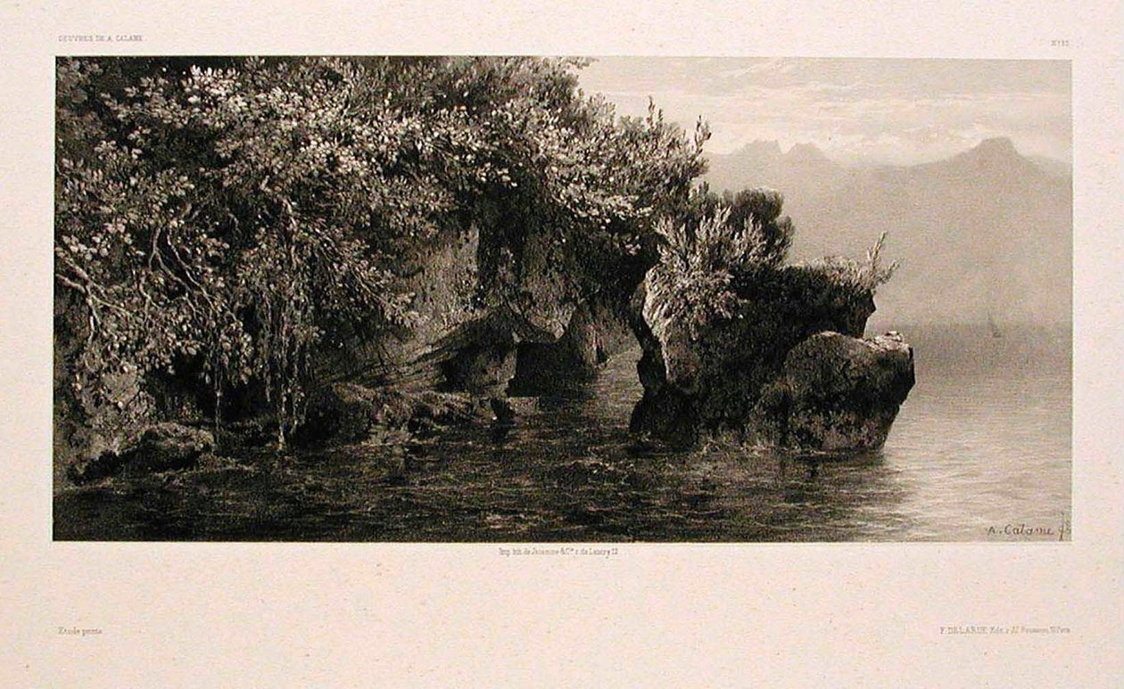 Breddene av Genfersjøen av Alexandre Calame