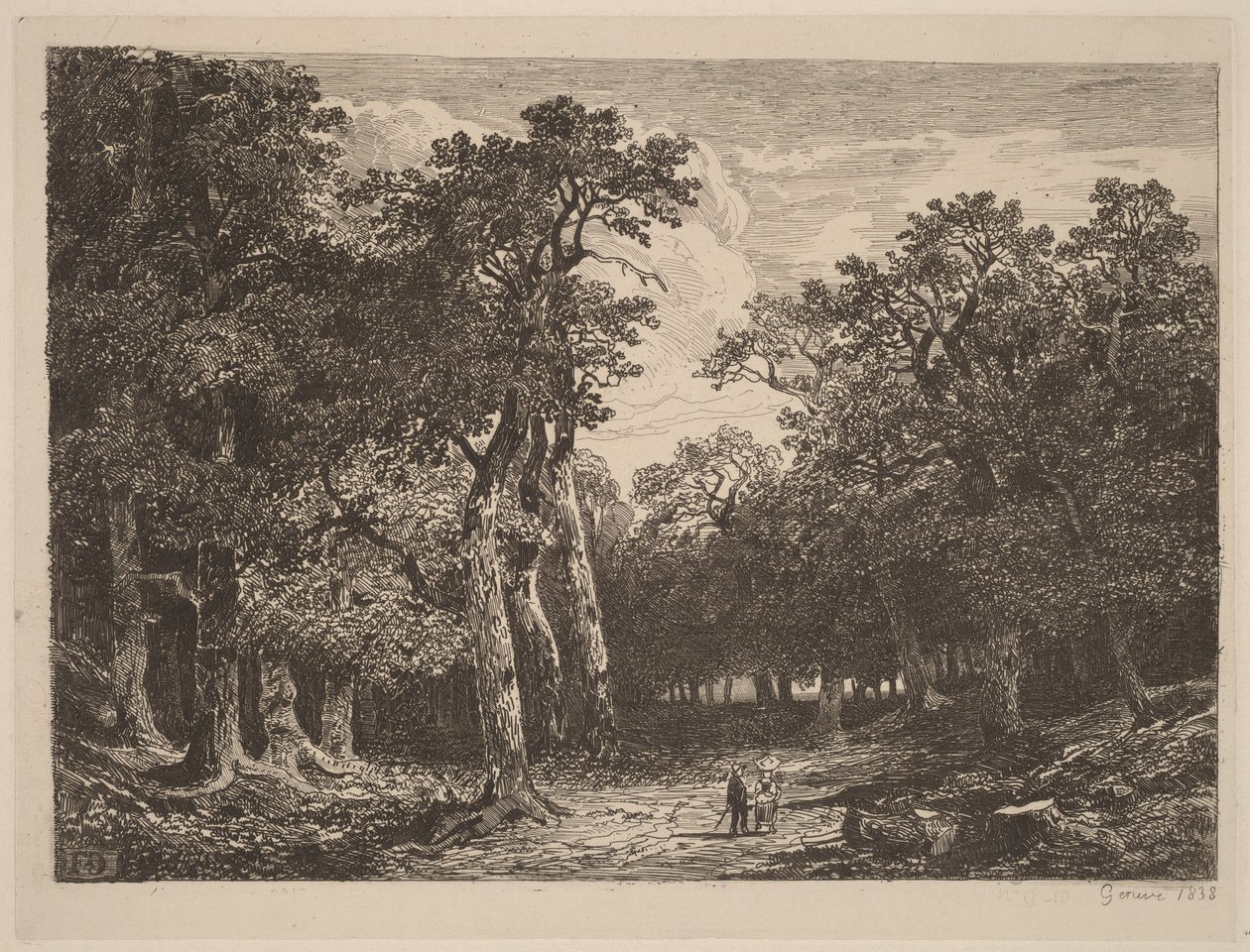 Par på en lysning av Alexandre Calame