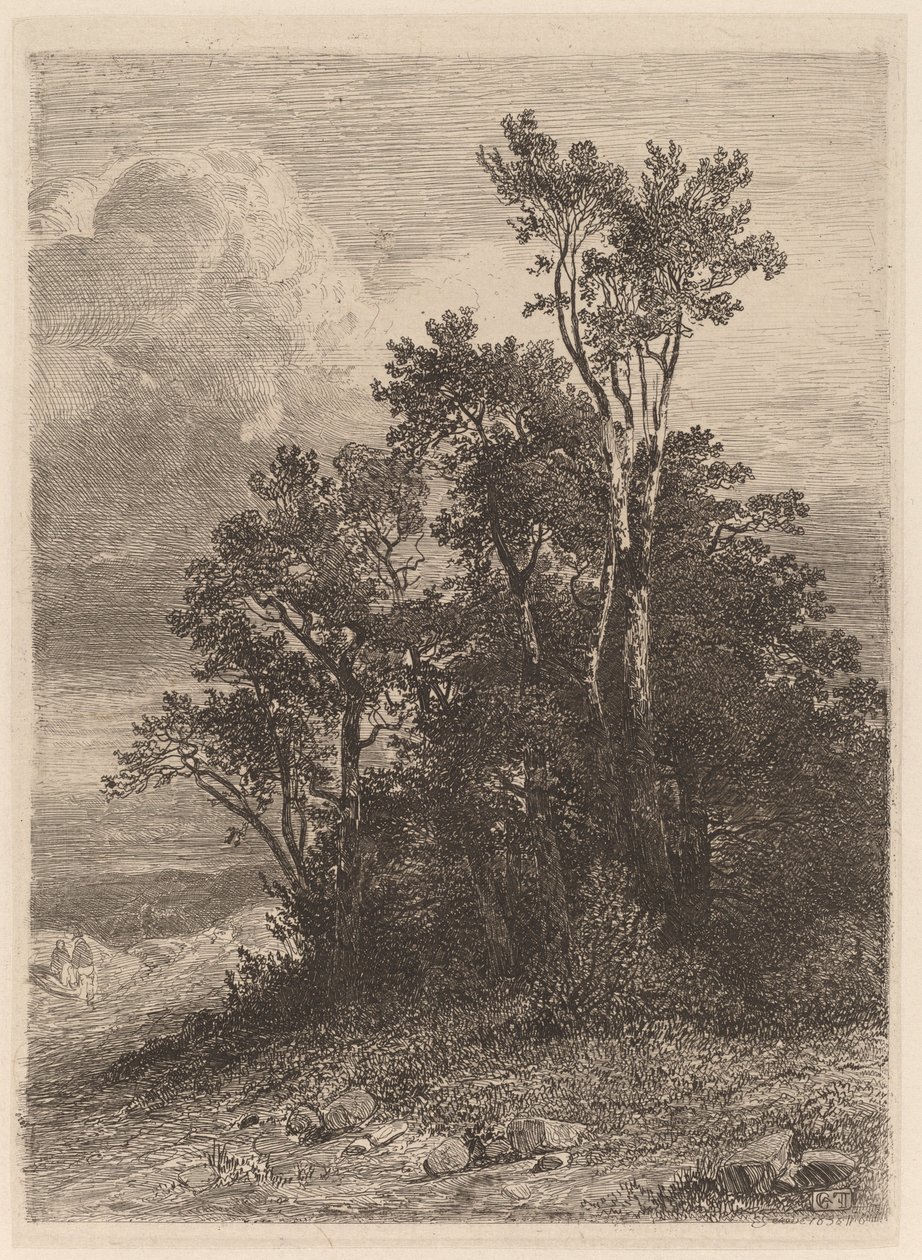 Grove of Trees av Alexandre Calame
