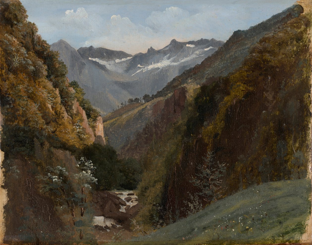 Høyfjellsdal i Bernalpene av Alexandre Calame
