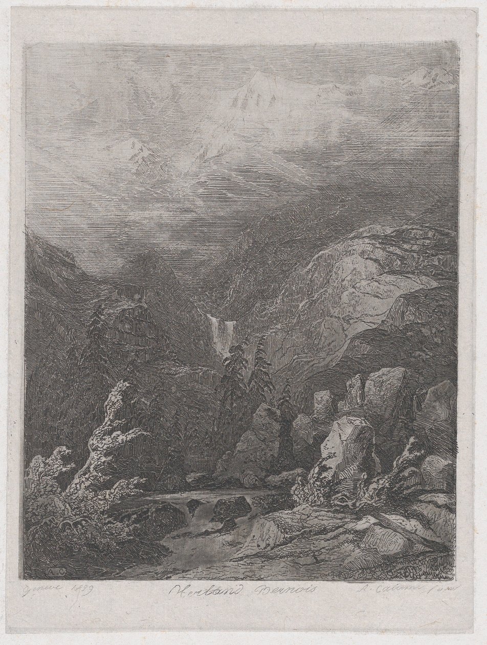 Landskap, 1839. av Alexandre Calame