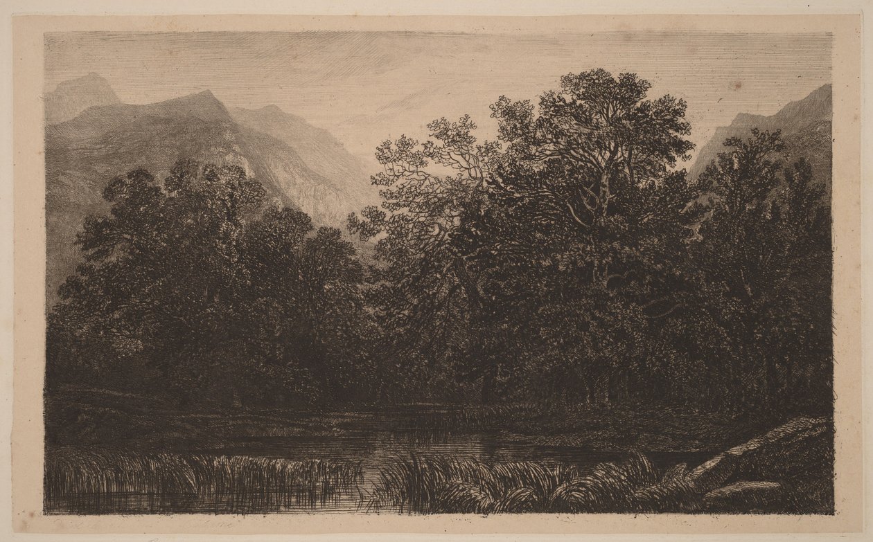 Fjelltjern av Alexandre Calame