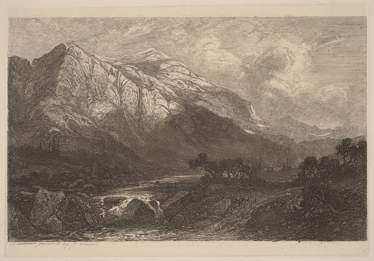 Fjellbekk av Alexandre Calame