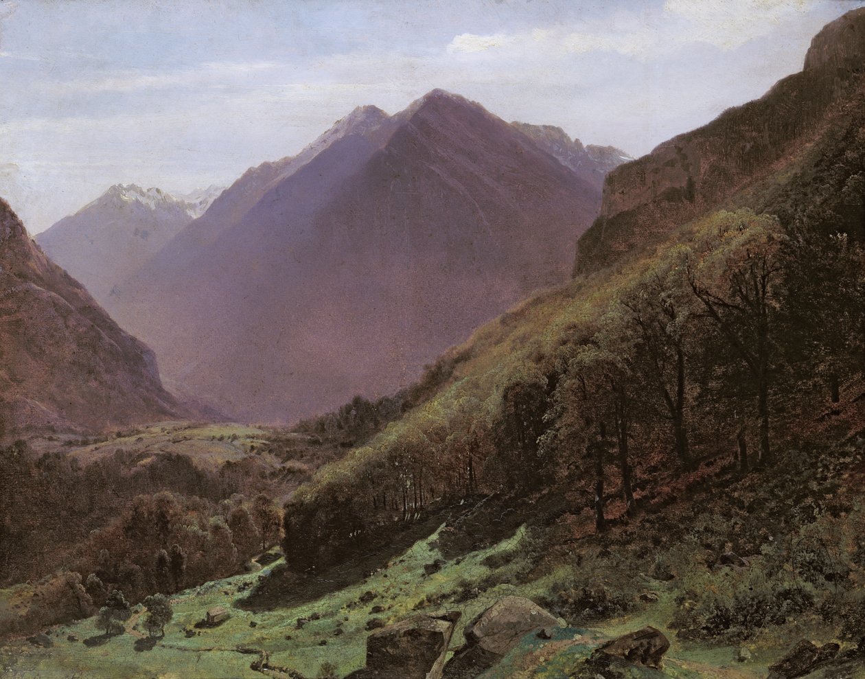 Fjellstudiet, ca. 1840-43 av Alexandre Calame